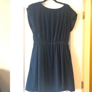 Gap Blue Velvet knee length dress